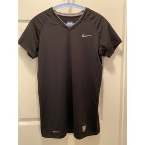 Nike Pro Dri-Fit Black Vneck Active T-shirt - Medium